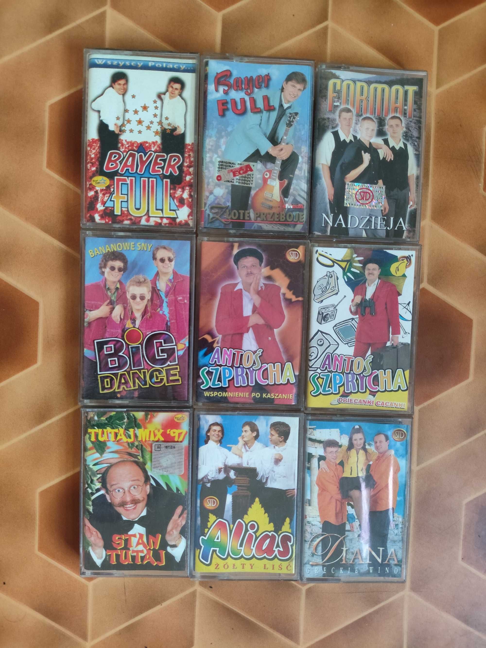 Zestaw Kaset disco polo: Bayer full, Alias, Format, Big Dance