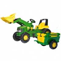 Rolly Toys , John Deere Traktor  Na Pedały  przyczepka i ładowacz