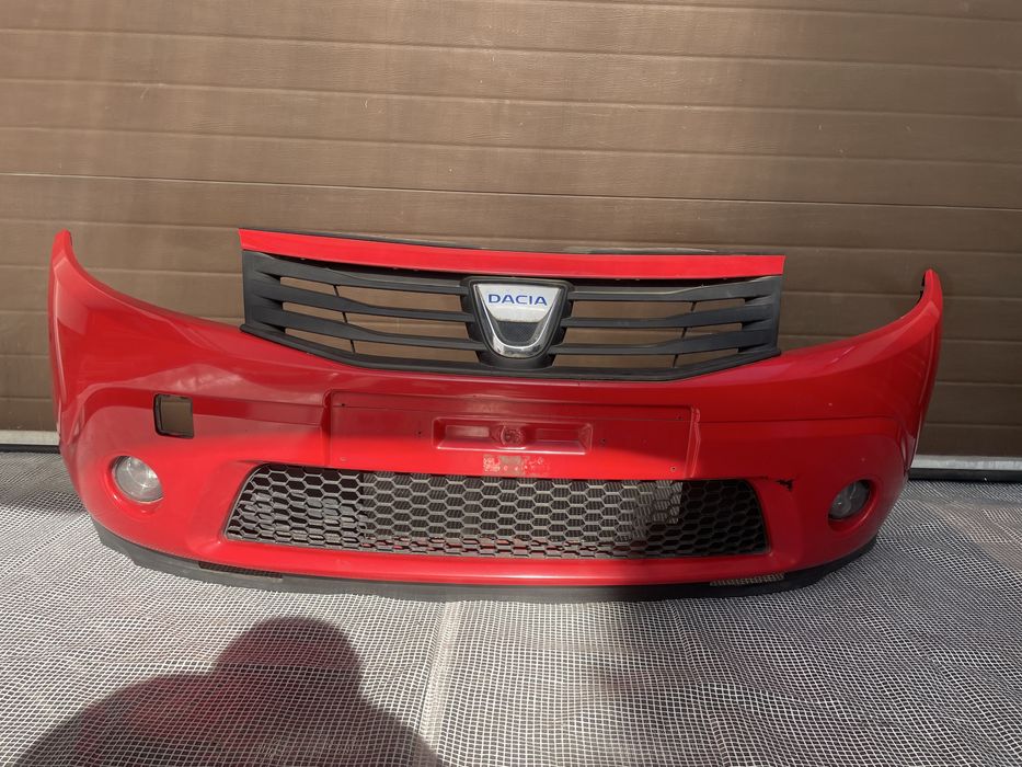 Dacia Sandero 1 08-12 zderzak czerwony kompletny wysyłka dv21d kolor
