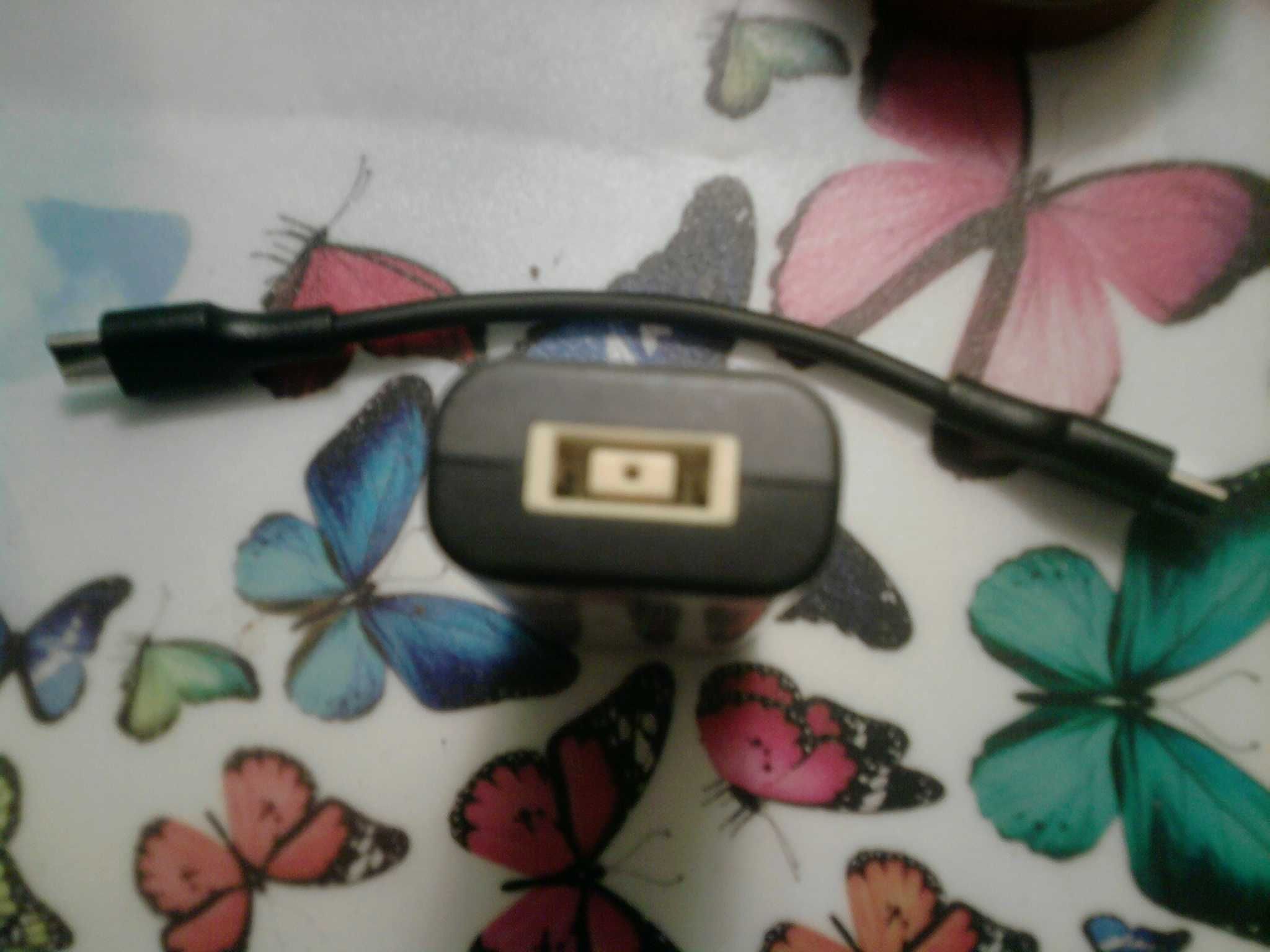 adapter na USB-C typ C żeński adapter złącza zasilania z 15cm kablem
