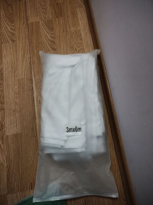 Білий хромакей 3 на 6 м , фототканина.