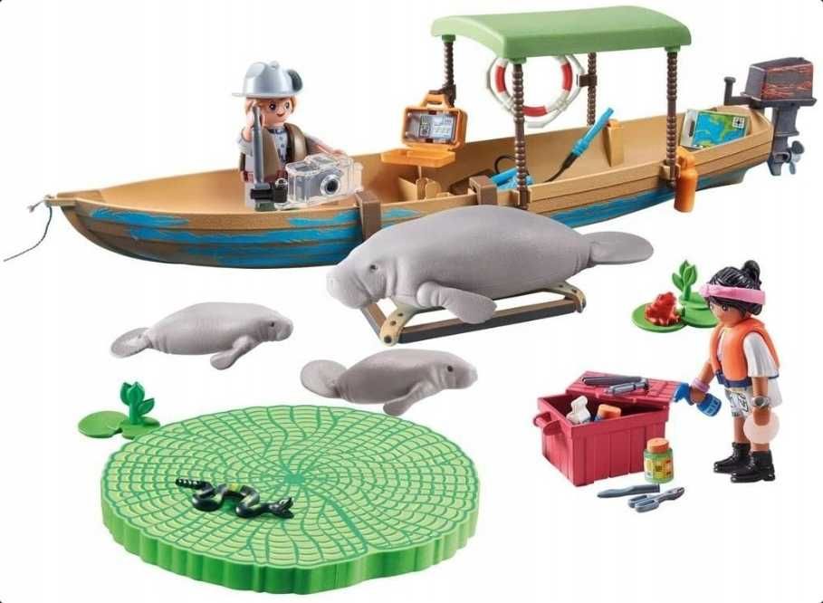 Playmobil Wiltopia Wycieczka łodzią do manatów 71010