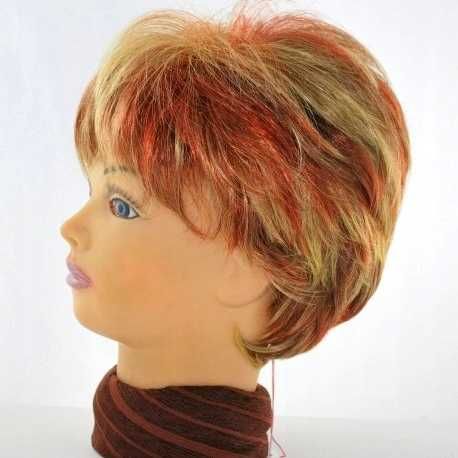 Peruka 3006 kolor ciemny bllond/jasny blond/rubin + siateczka gratis!
