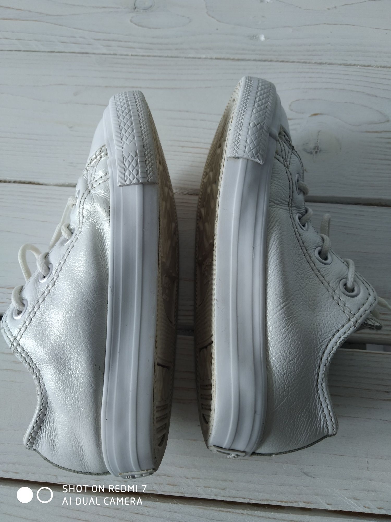 Trampki Converse dziewczynka skóra