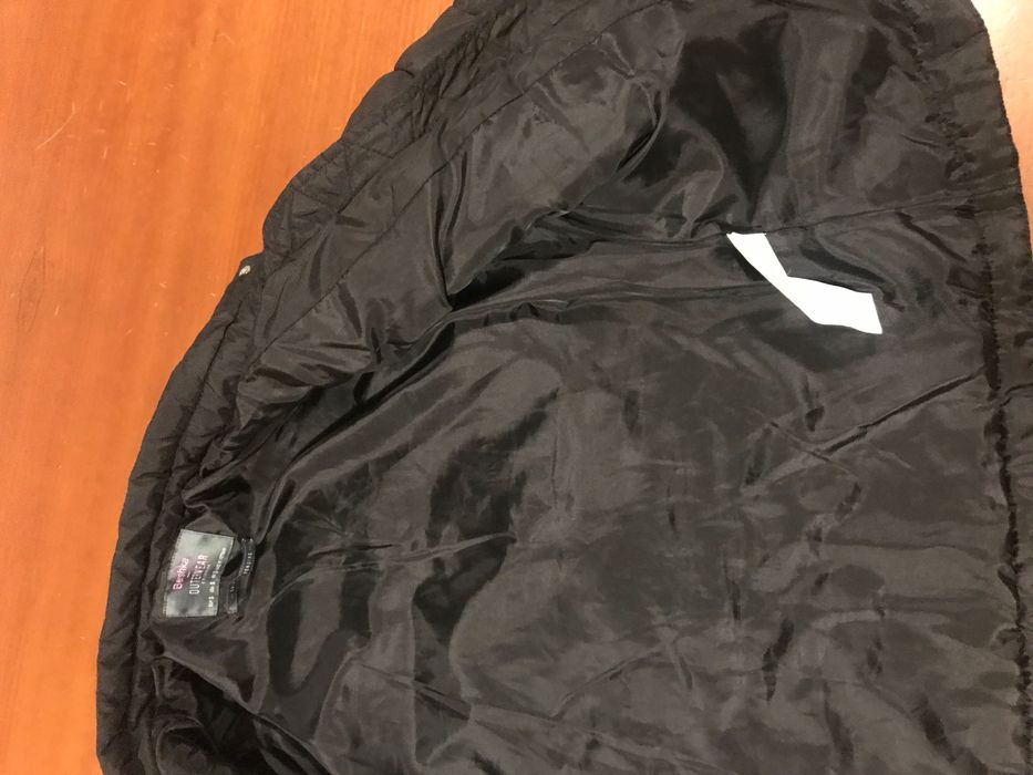 Casaco poliester acolchoado preto de senhora também S da Berska