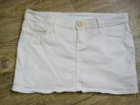 Spódnica M jeansowa biała