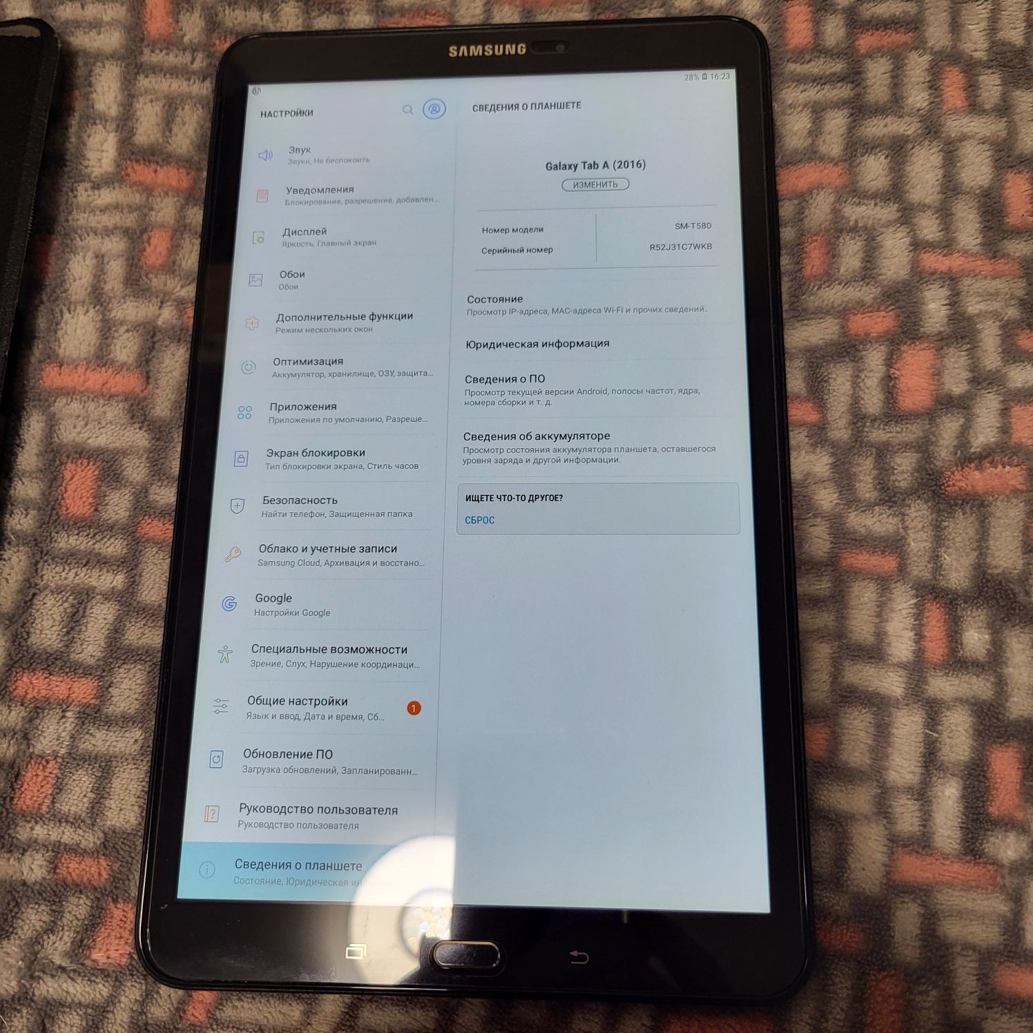 Samsung Galaxy Tab A SM-T580 10.1" 16GB + ЧОХОЛ