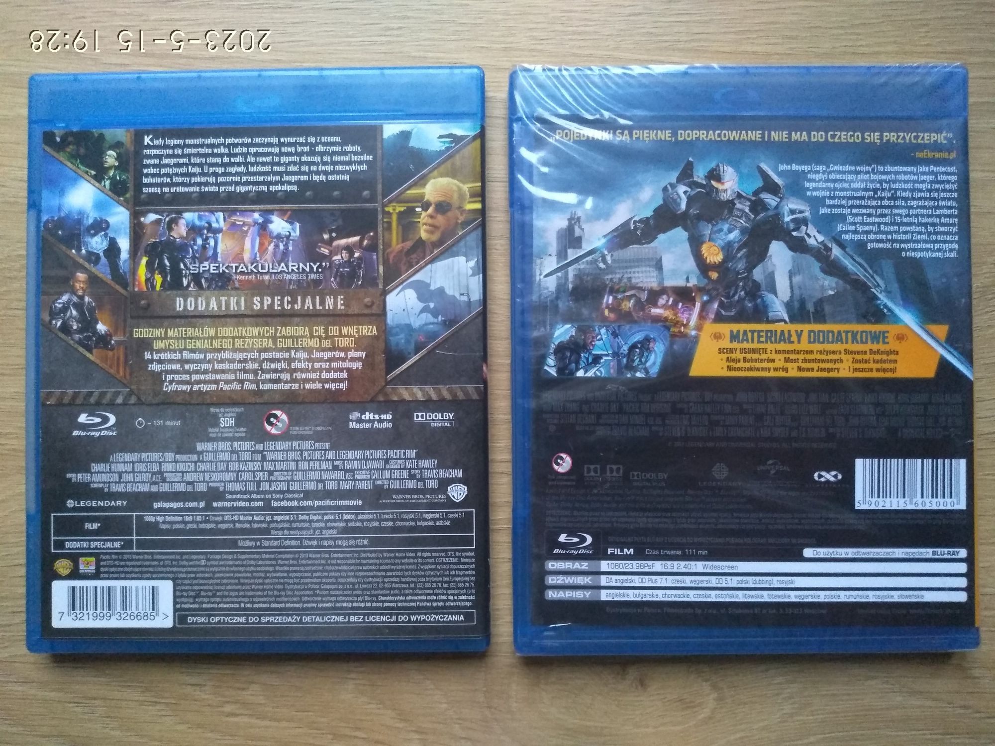 Pacific rim 1-2 rebelia blu ray polskie napisy i lektor wysyłka gratis