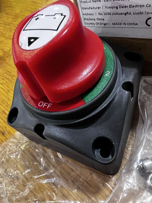 Interruptor Desconexão isolador Bateria - NOVO