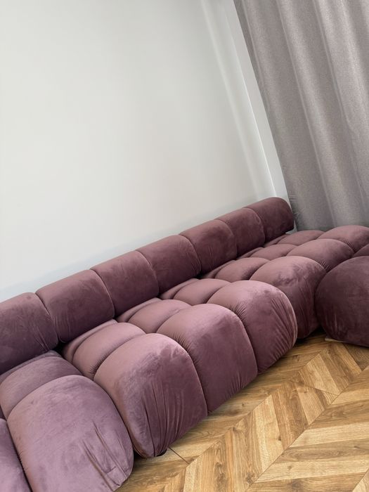 Bellis naroznik brudny roz sofa modulowa naroznik nowy