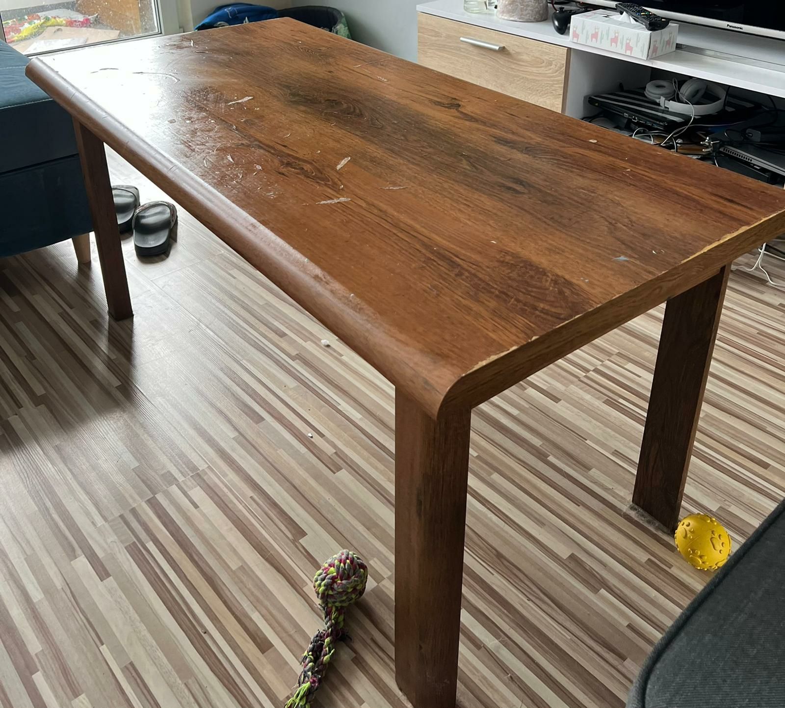 Stol drewniany 120x60x55