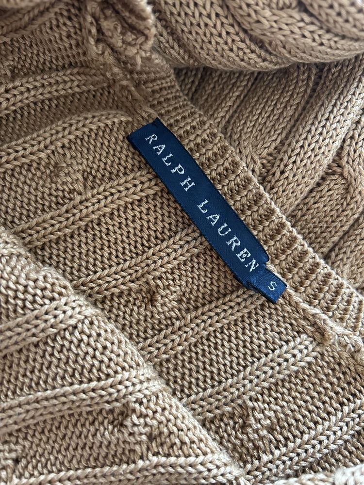 RL sweter warkocz bawelna pima