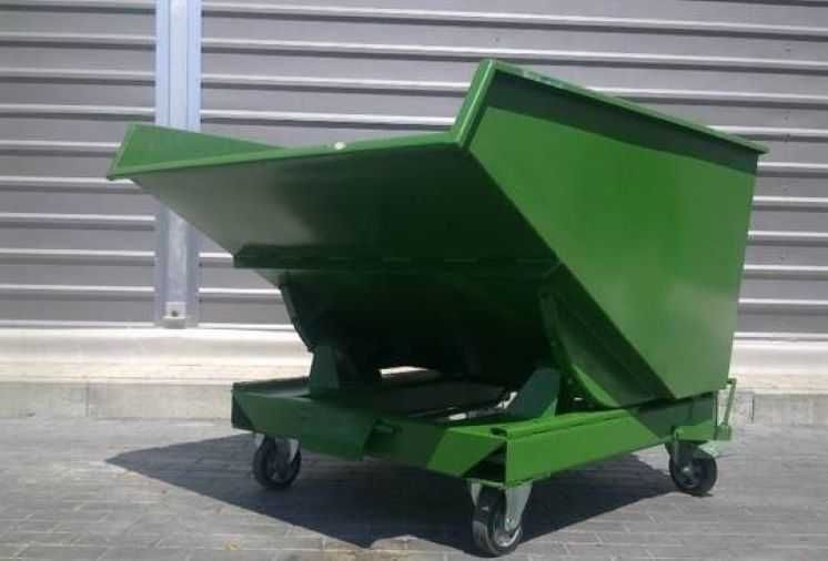 Kontener Samowyładowczy TK 3300 L, NOWA WERSJA Koleba Na Odpady