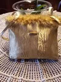 torebka złota    torba elegancka  ives carreau okazja