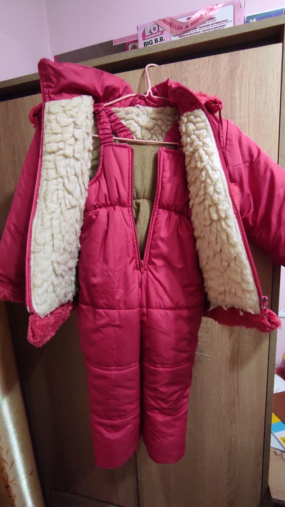 Куртка комбінезон зимові на дівчинку