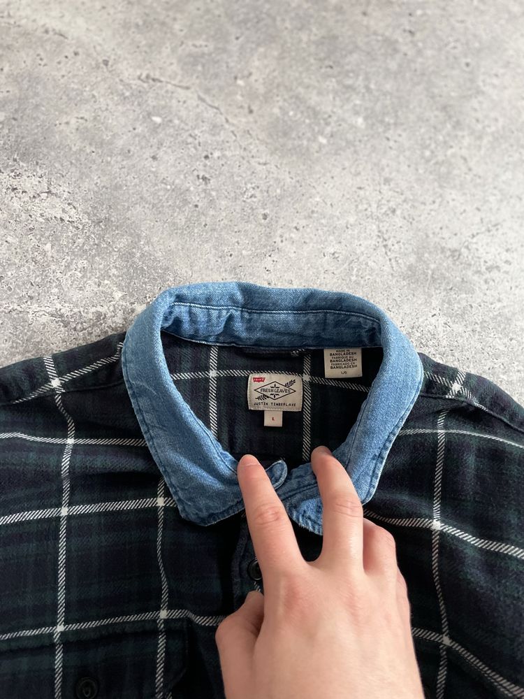 Мужская Рубашка Levis Flannel Multi-Color Denim Shirt