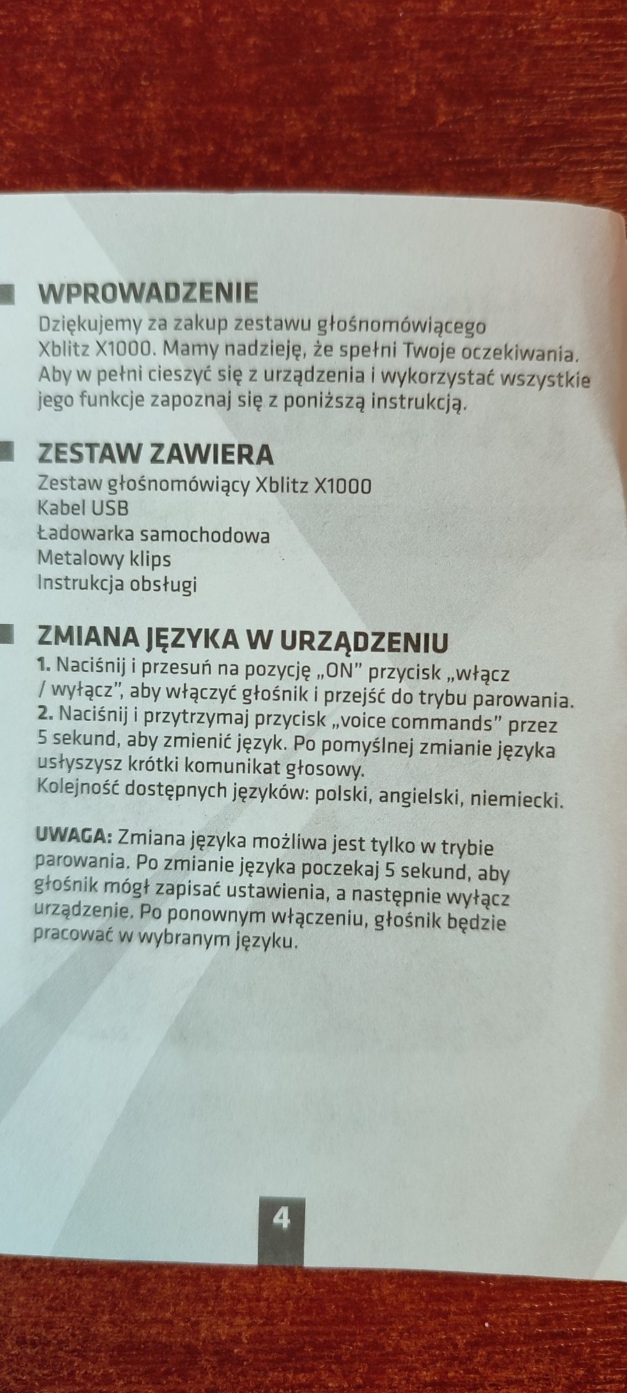 Zestaw głośnomówiący