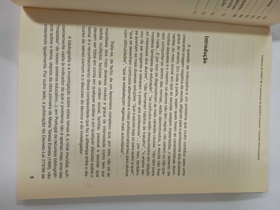 A Construção da disciplina na escola, de João da Silva Amado