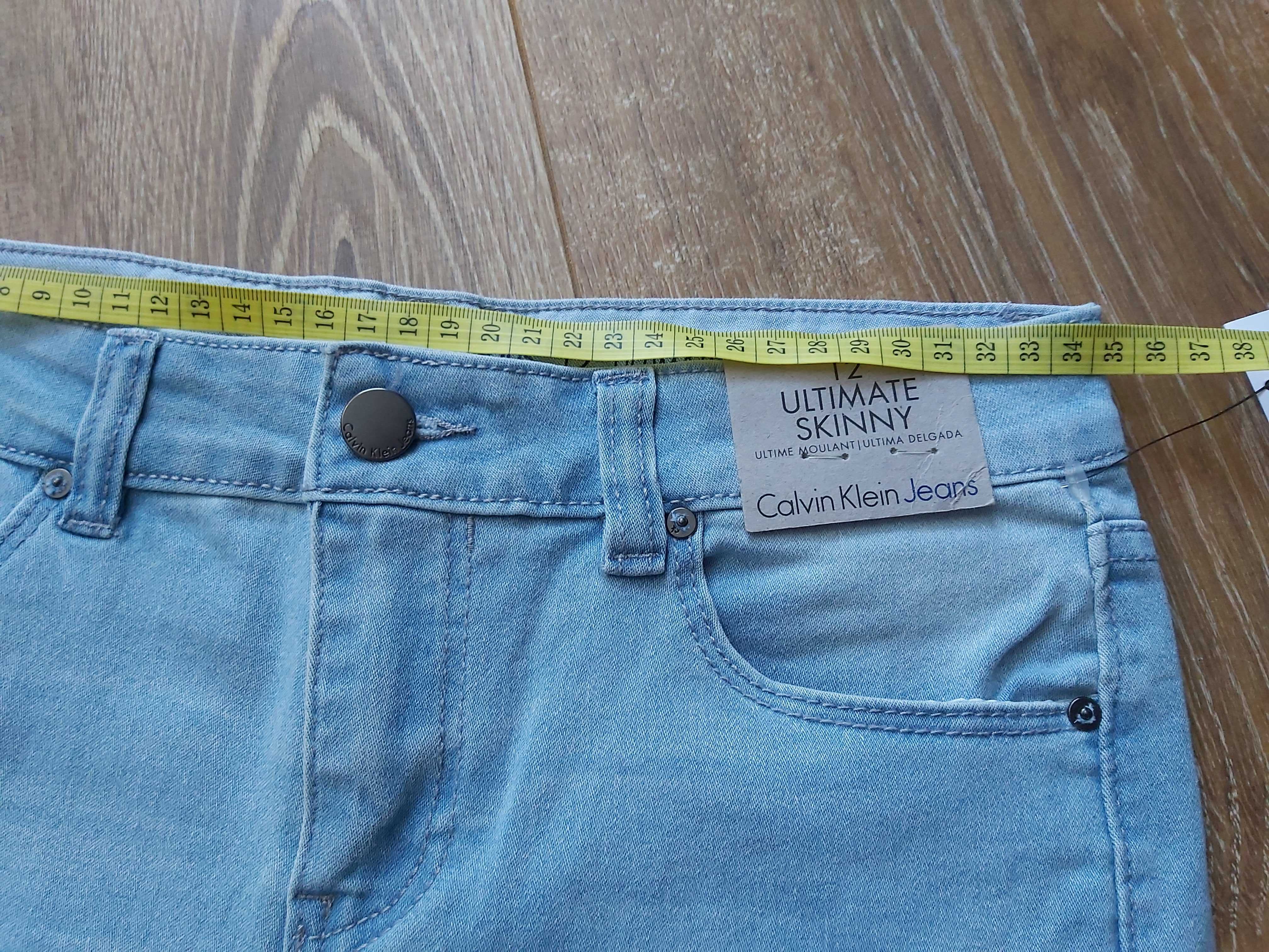 Nowe jeansy Calvin Klein na 12 lat