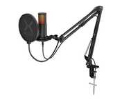 NOWY! Mikrofon KRUX Edis 3000 Kardioidalny - UCHWYT FILTR RGB KOMPLET!
