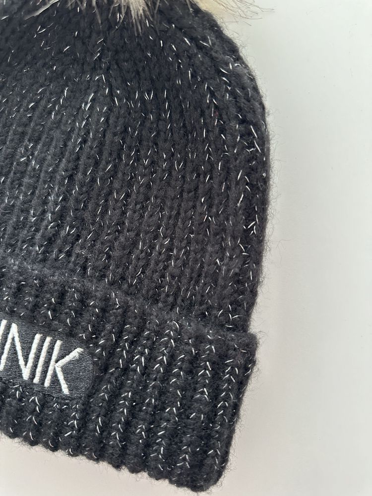 Zimowa Czapka Ochnik Z pomponem Ciepła Beanie