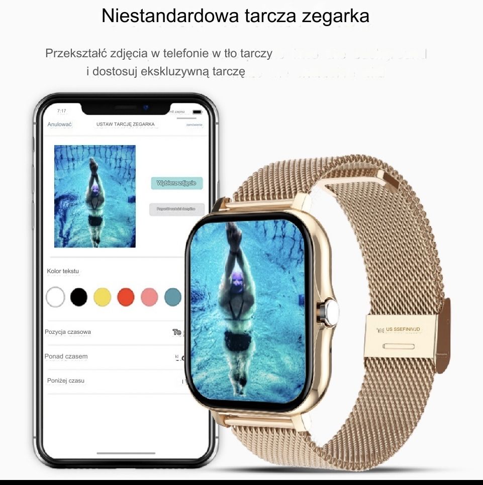 Smartwatch LIGE Q13 zloty
