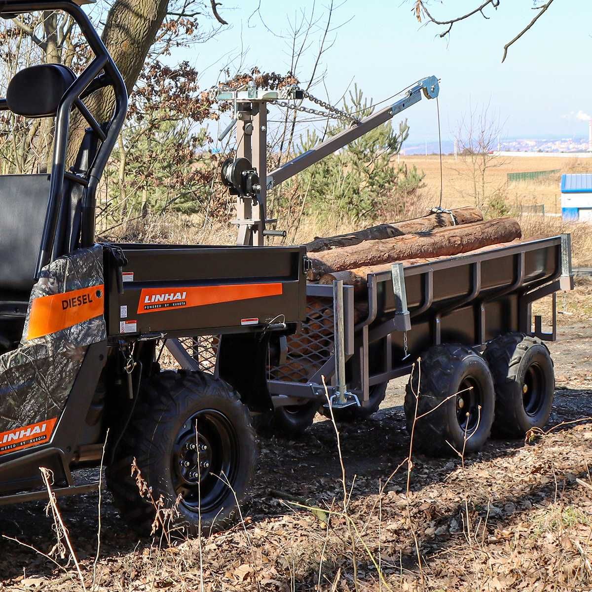 Прицеп до квадроцикла причіп самоскид SHARK 1500 садовий Can Am причеп