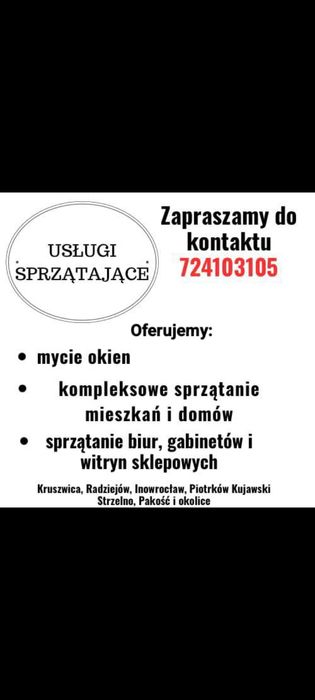Usługi sprzątające / Opieka nad grobami