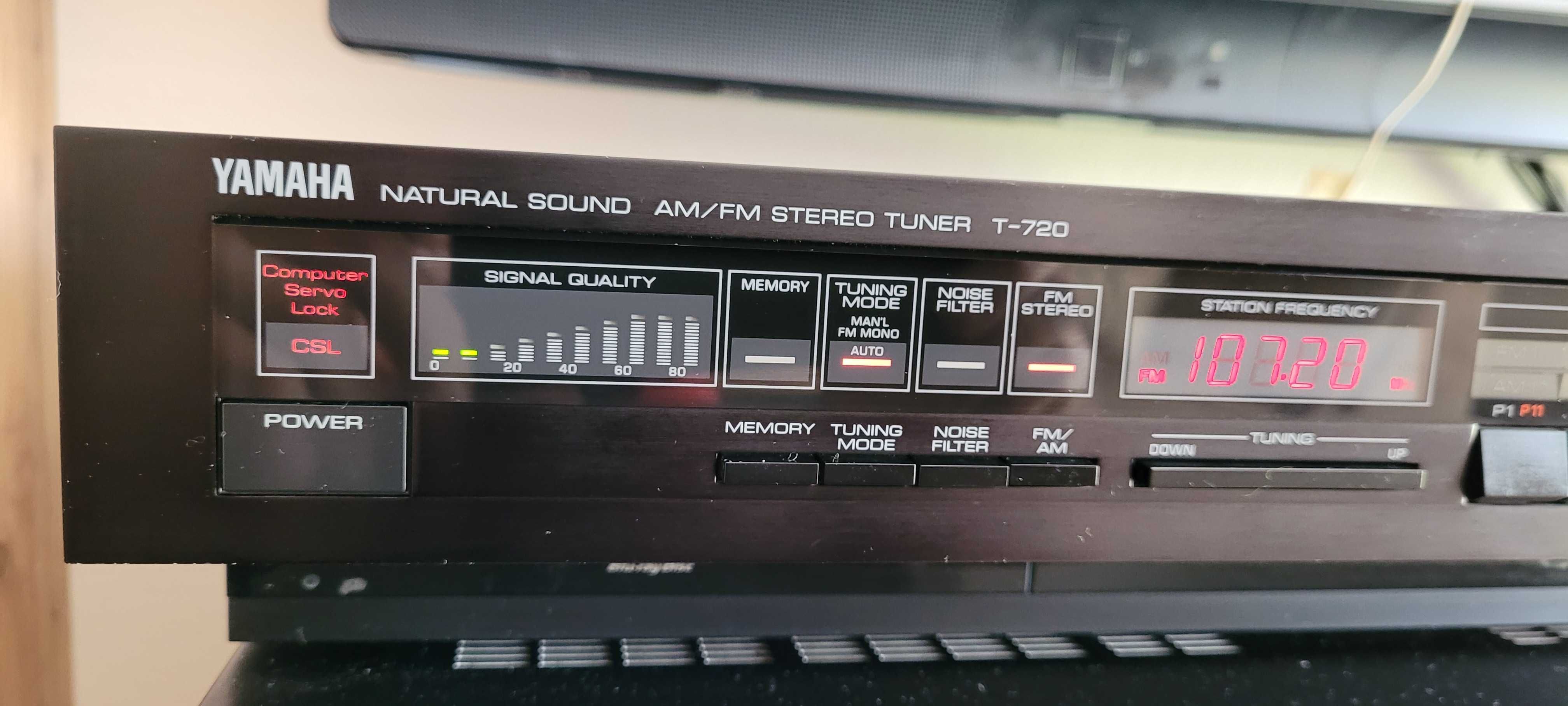 Yamaha T-720 AM/FM Stereo Tuner, całkowicie sprawne i oryginalne radio