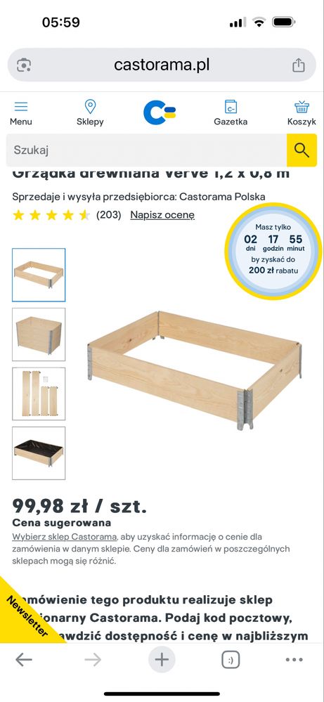Grządka ogrodowa w sklepie  99zl