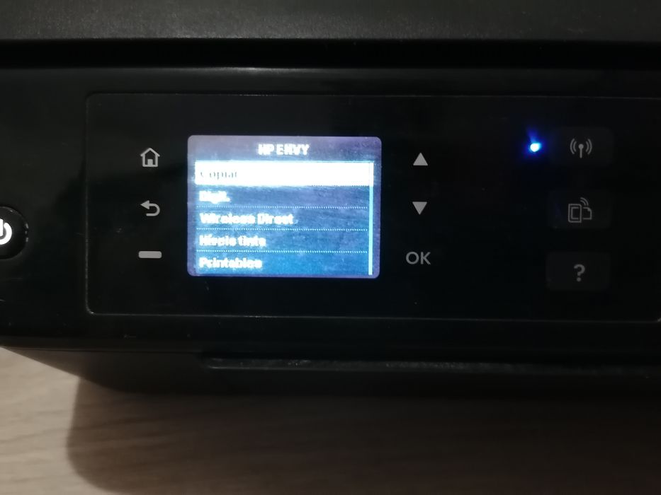 Impressora HP a funcionar