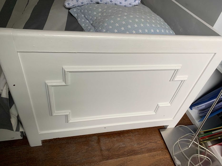 Cama com gaveta Madeira Maciça Mogno