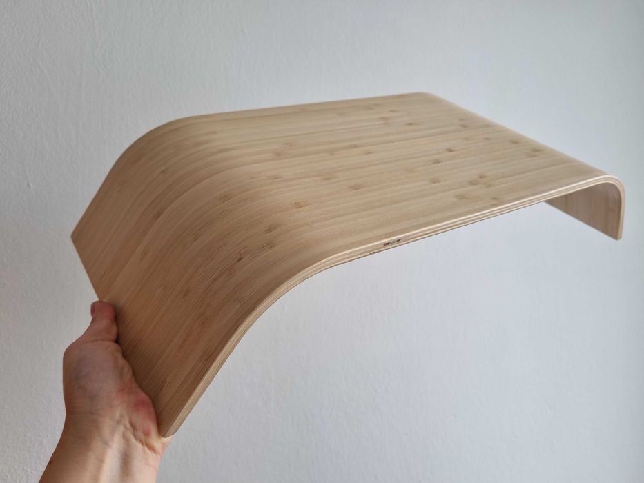 2 x Sigfinn Ikea podstawa pod monitor podkładka bambusowa drewniana