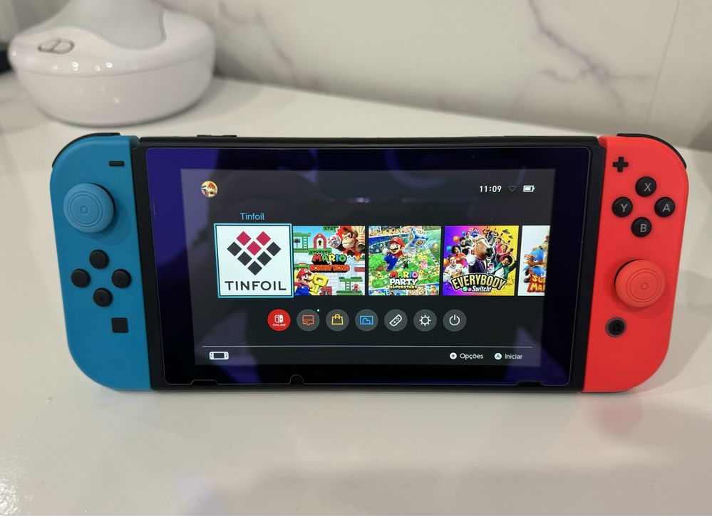 Nintendo Switch V2 Desbloqueada sd 128gb