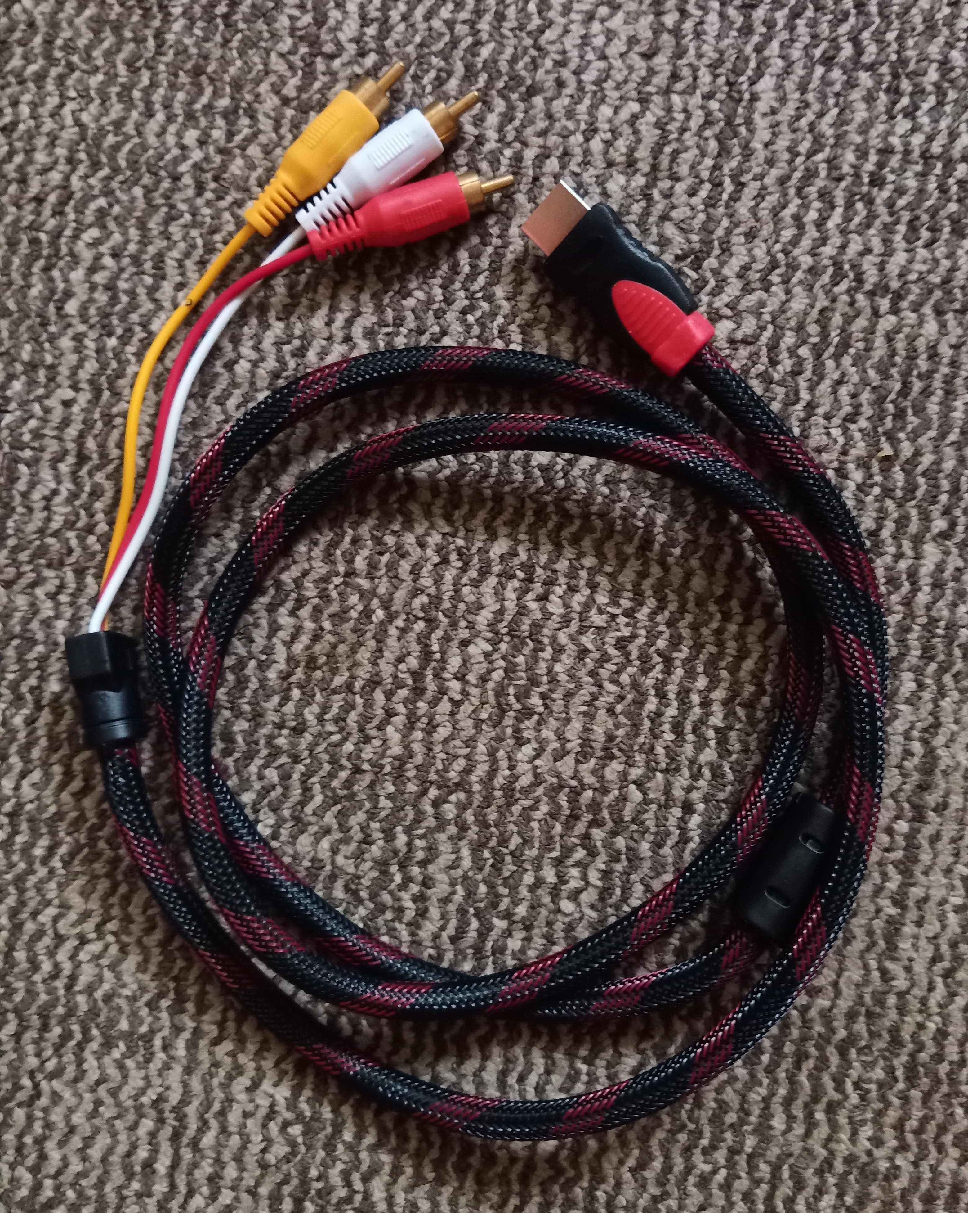 Кабель HDMI - 3 RCA. Аудіо-відео.