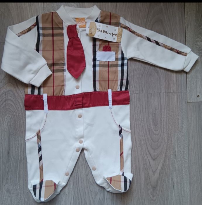 NOWY komplet do wózka+ 4 NOWE pajace 3D 56-62 cm