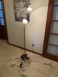 Lampy zestaw - stojąca i żyrandol