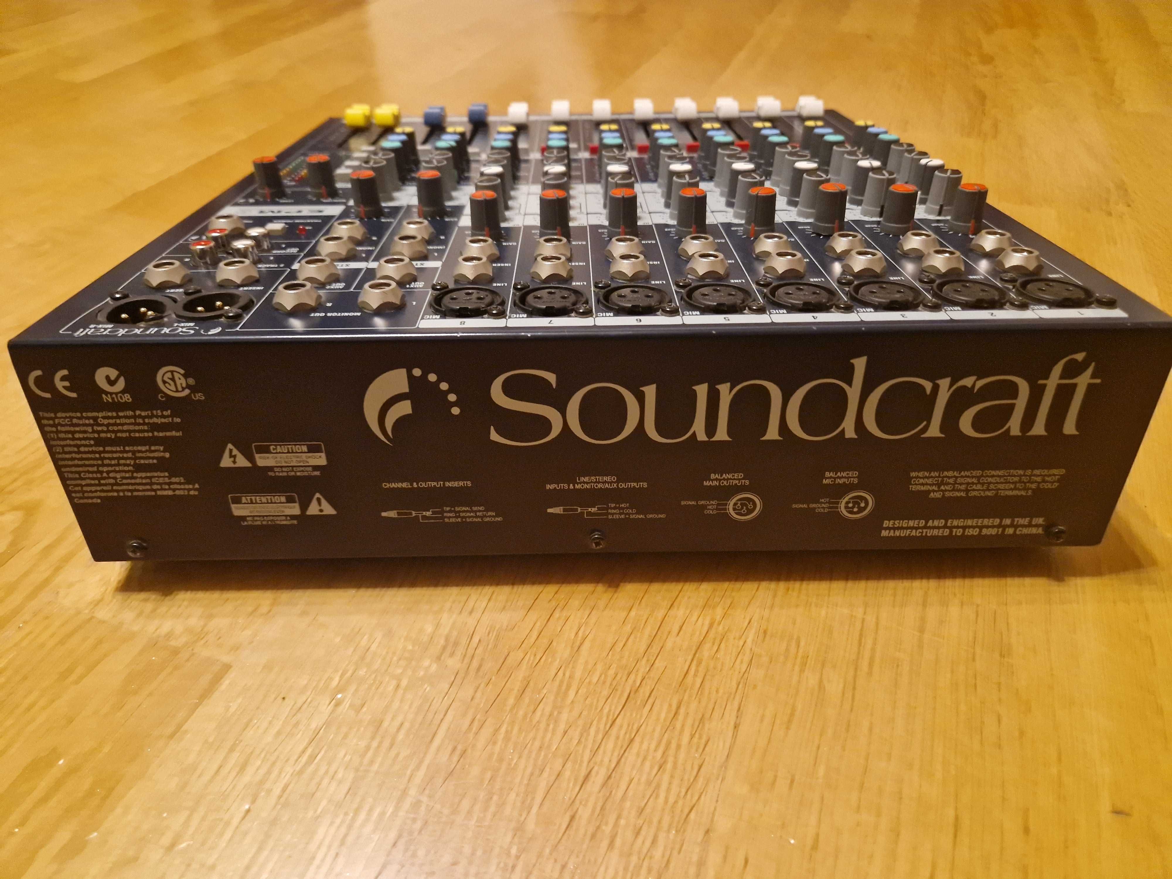 Mikser audio 8-kanałowy SOUNDCRAFT EPM8