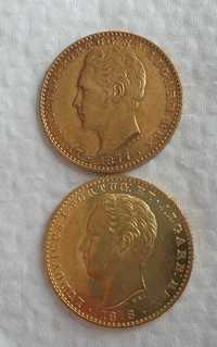 Lote de 2 moedas ouro D. Luis I ---2000 Reis ( Soberbas)