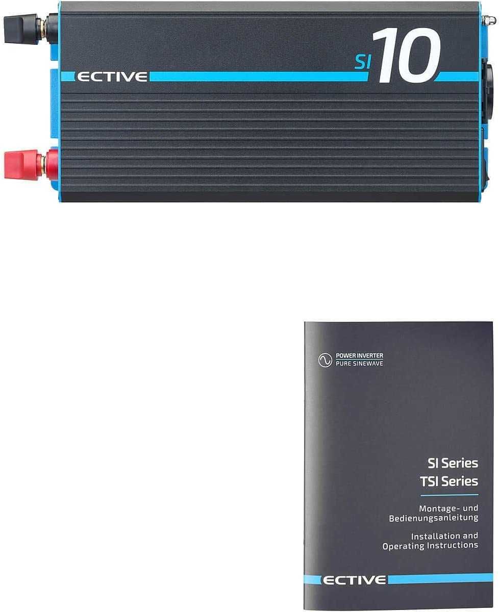 Інвертор 12v-230v чистий синус 12vDC 1000/2000 Німецький бренд Ective