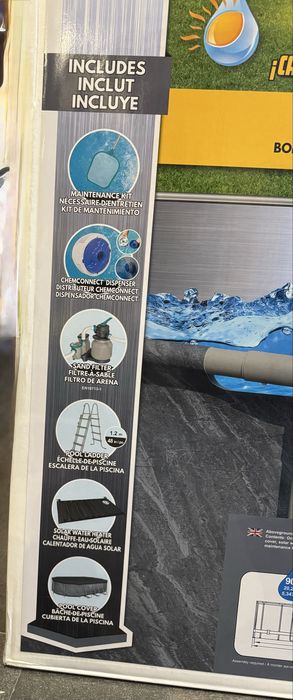 Piscina Bestway NOVA de 6,1m x 3,6m com extras