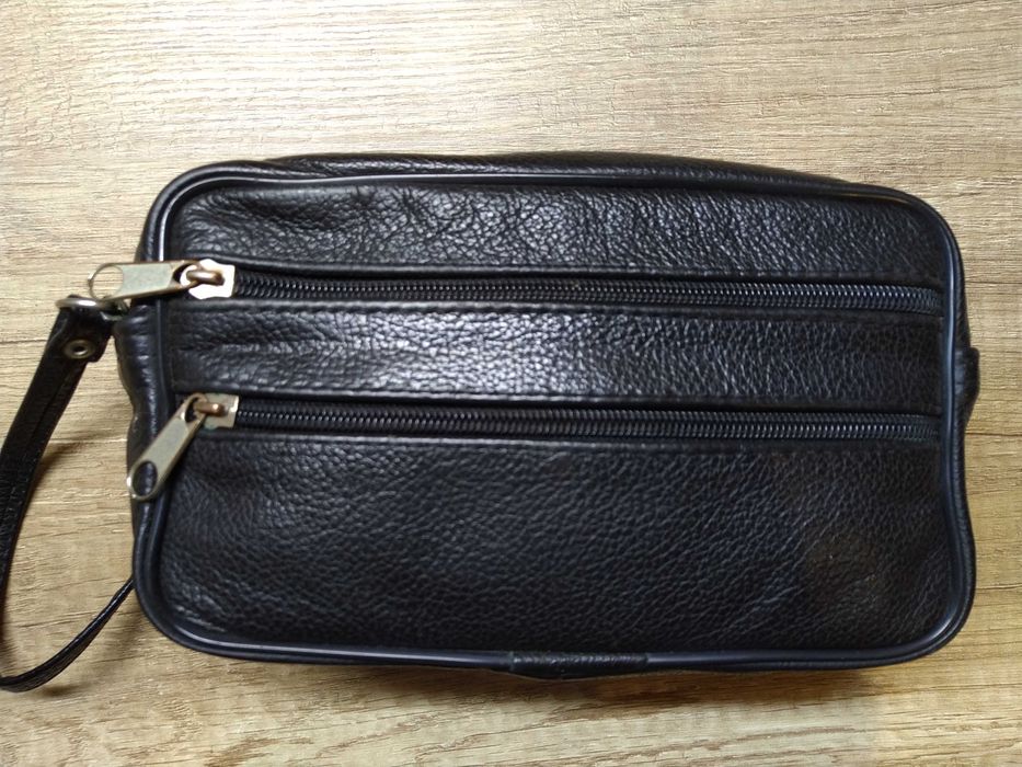 Saszetka męska piterek naturalna skóra