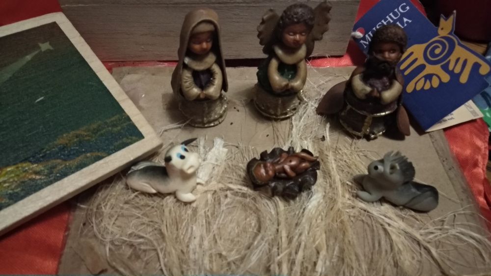 handmade рождество набор фигурки статуэтки вертеп mashug pacha ИСПАНИЯ