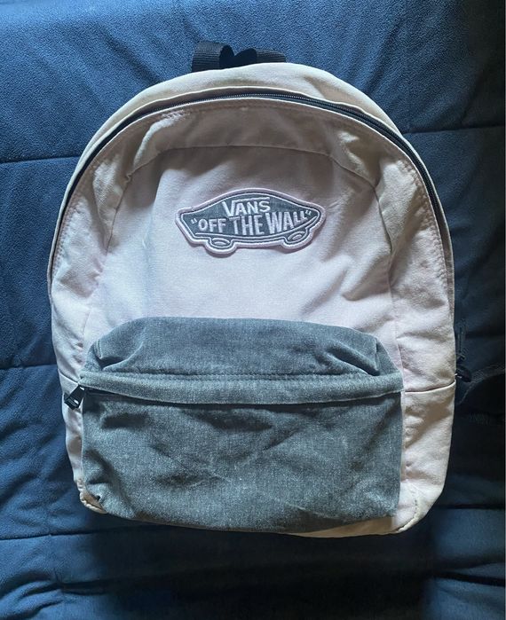 Mochila Vans (cor de rosa e cinzenta)