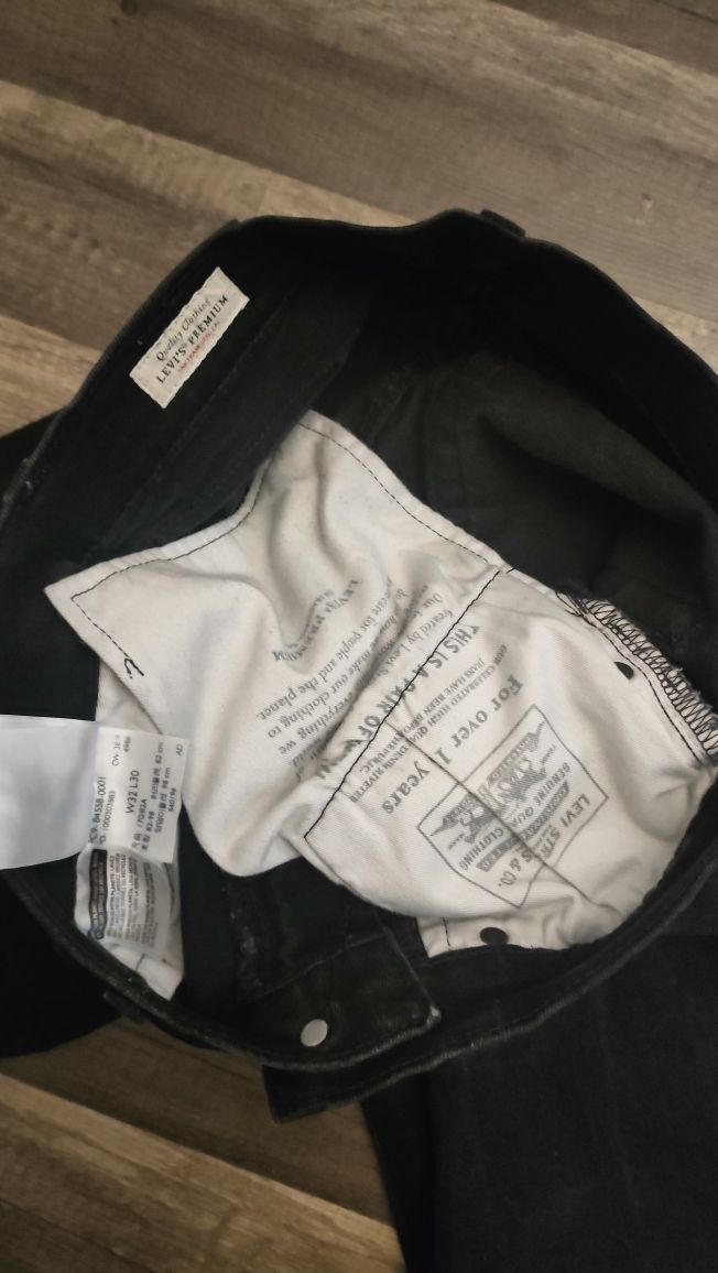 czarne LEVI'SY Lot Skinny Traper 32/30  super stanie