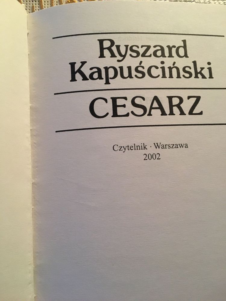 Stara ksiazka Ostatni cesarz z 2002 r