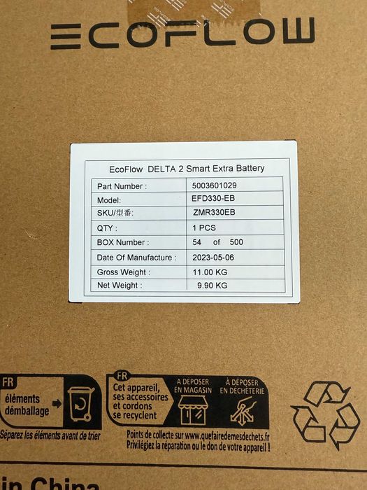 Додаткова батарея EcoFlow DELTA 2 Smart Extra Battery (1024 Вт·год)