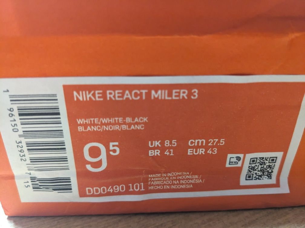 Кросівки Nike REACT MILER 3  EU43