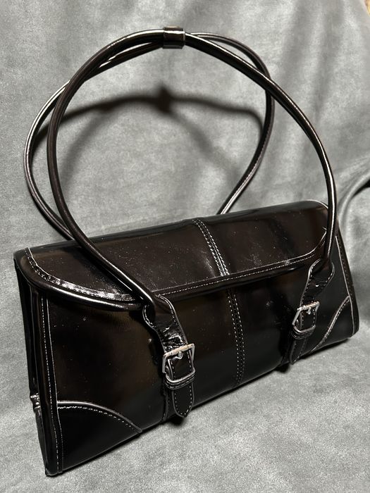 Сумка лакована такса