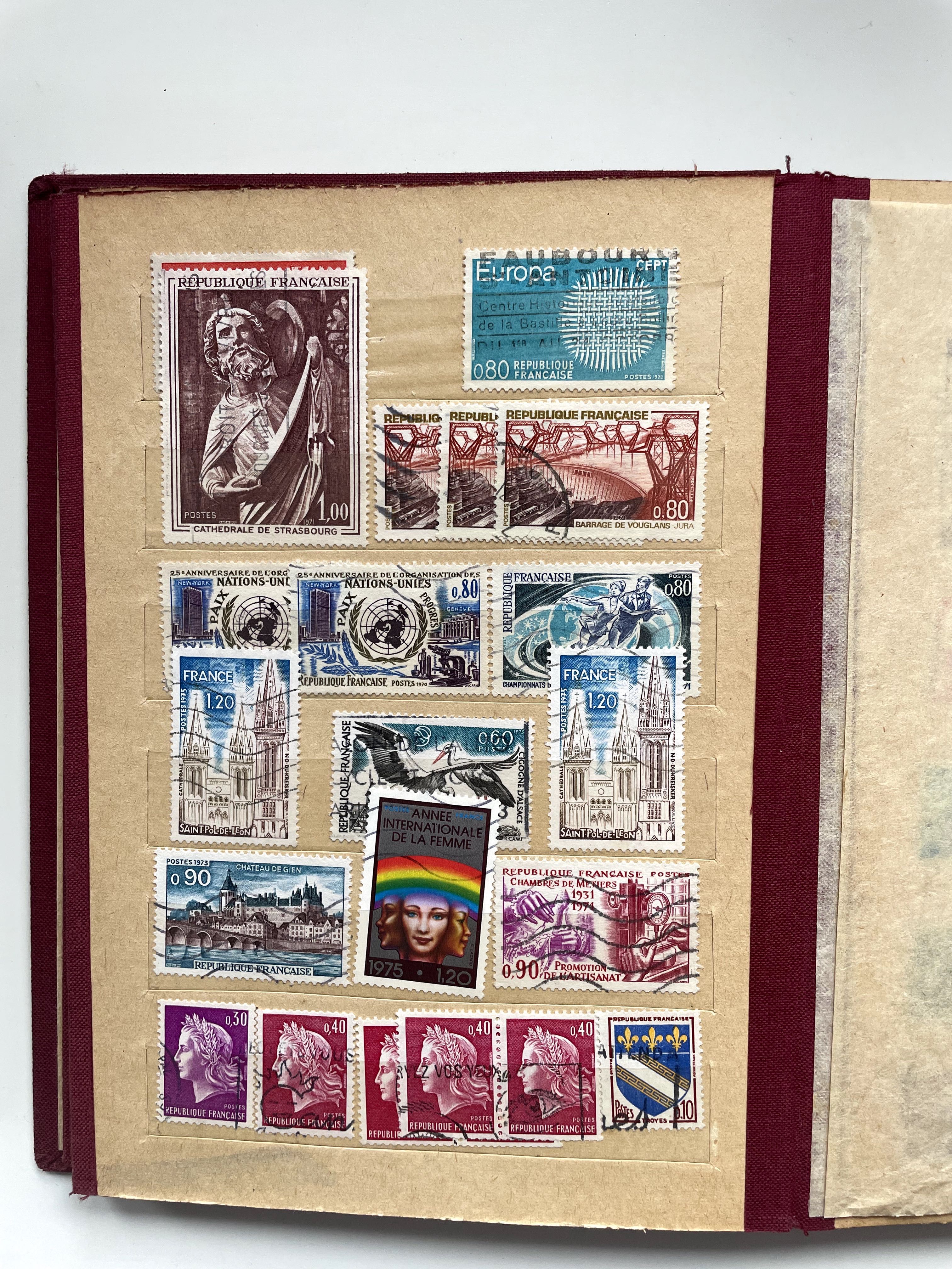 klaser znaczki 200 sztuk klaser stare znaczki pocztowe 1950/1960/1970